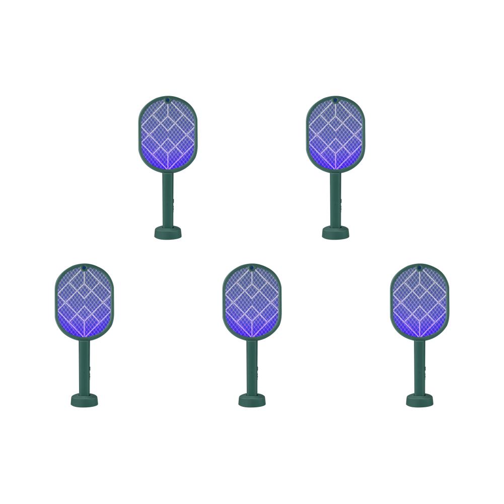 3000V Electric Mosquito Racket Mosquito Killer Lamp 2-in-1 USB Rechargeable Foldable Mosquito Swatter Fly Swatter Repellent Lamp