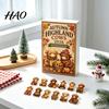 Unique Christmas Home Accents 2026 Highland Cow Advent Calendar, 24 Day Countdown Calendar with 2D Acrylic Collectible Durable Hanging Pieces