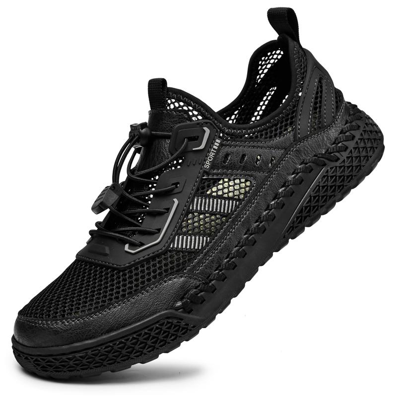 Fashion Italian Brand Men's Outdoor Mesh Casual Shoes High-quality Handmade Soles Men's Hiking Camping Shoes Versatile Summer Sandals