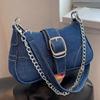 Small Design Jeans Bag Women's New Cross-Shoulder Bag Shoulder Canvas Bag