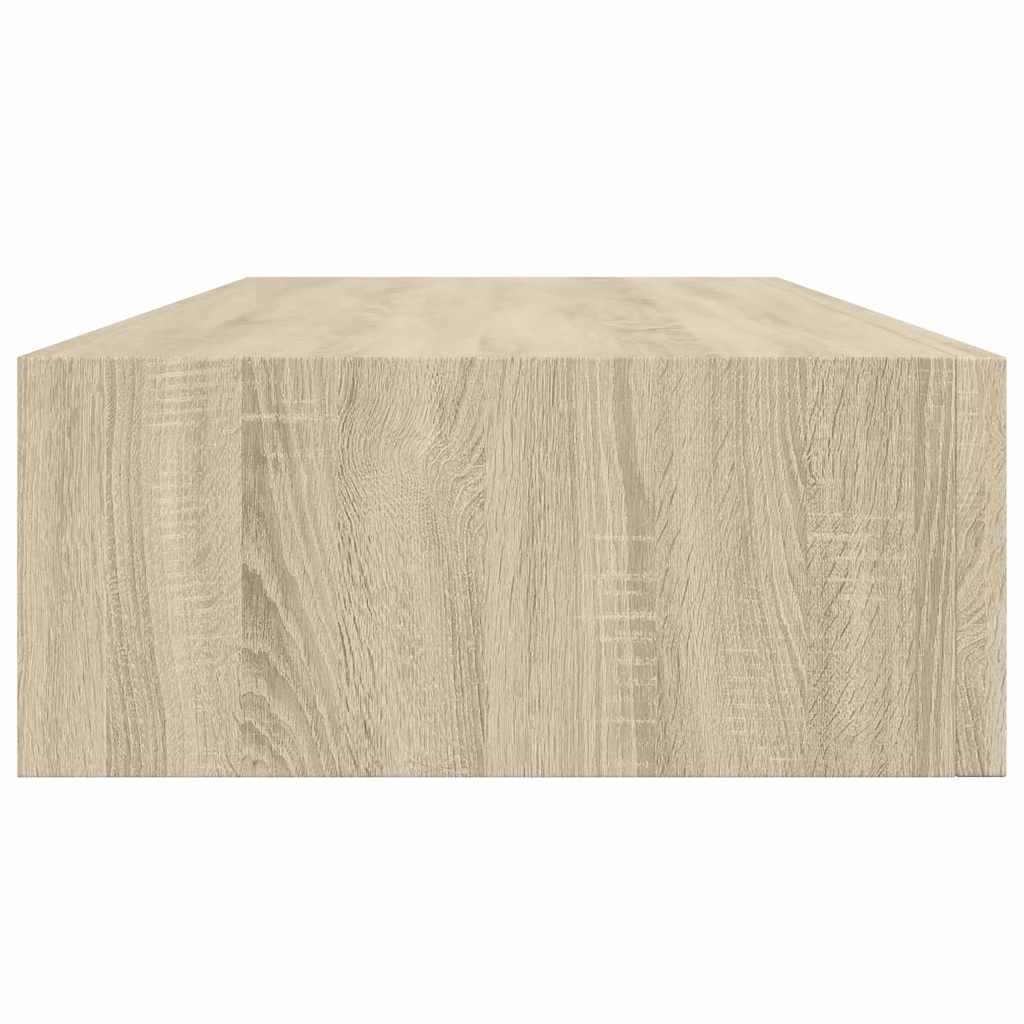Vidaxl Настенная полка с ящиком, цвет дуба, 60 x 23,5 x 10 см, МДФ