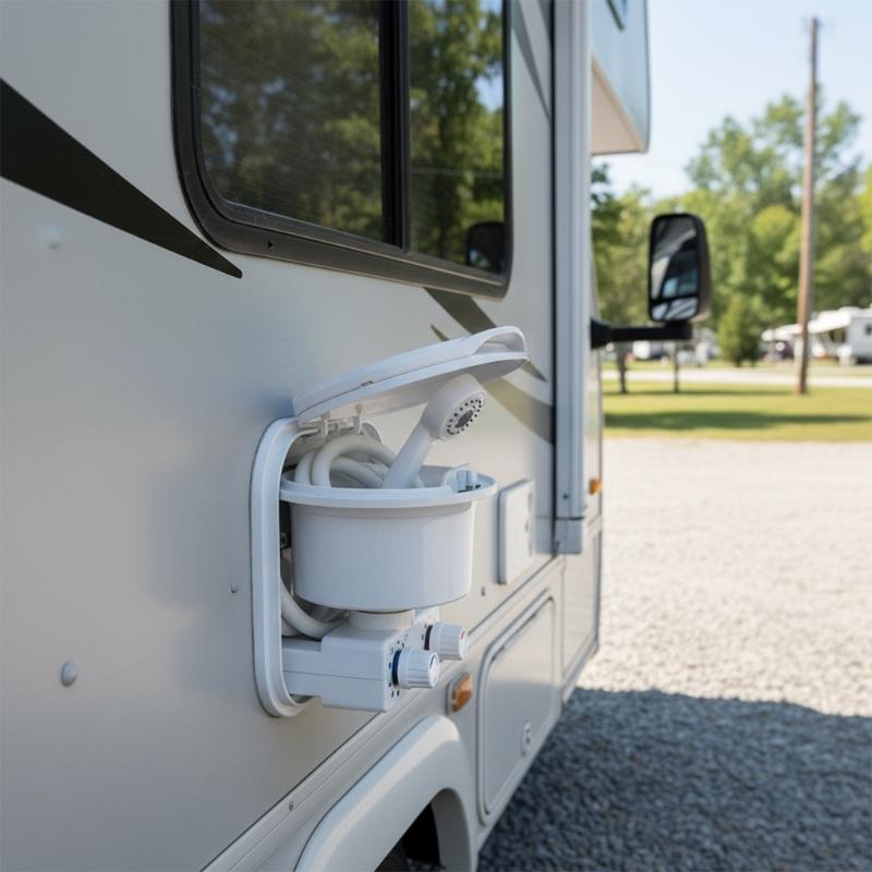 Water Efficient Shower Sprayer Steel Construction Saltwater Resistant Designs Shower Adapter for Marine Bathing Systems