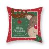 Christmas Themed Pillowcases Car Accessories Office Santa Claus Living Room Sofa Home Pillowcases
