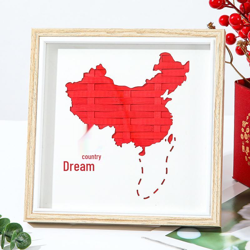 DIY Bamboo Weaving Kit: Intangible Cultural Heritage Craft for Kids & Parent-Child Activity, Perfect As a New Year's Day Photo Frame Gift.