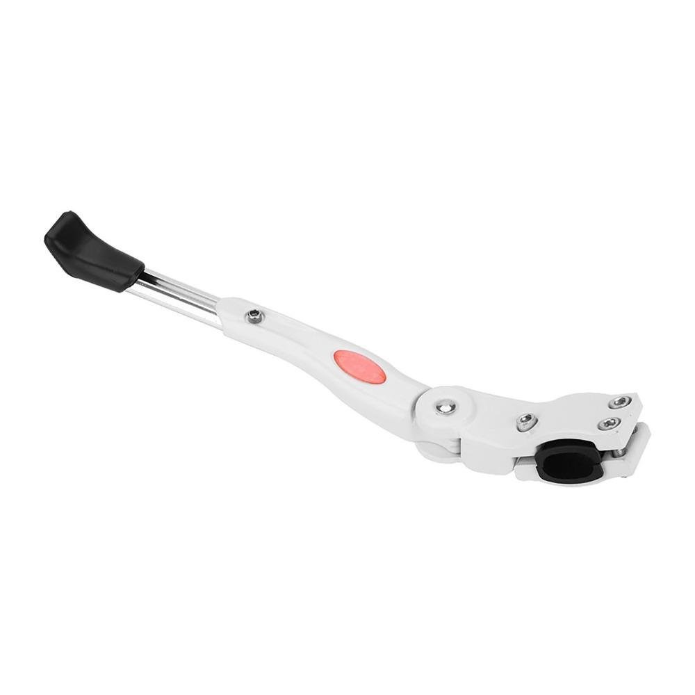 Aluminum Alloy Bike Kick Stand White Single-Side Kick Stand Bike Cycling