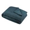 Plaid Ou Edredon - Colors Bleu Petrole - 125 X 150 Cm - Double Gaze De Coton - Doux Et Confortable