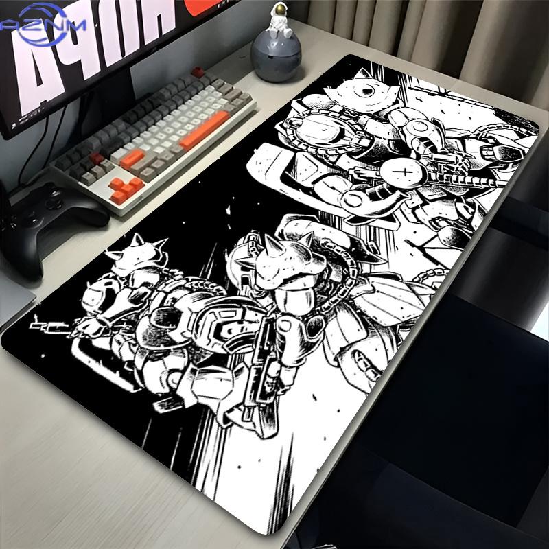 Gaming ESports Mouse Pad Locked Edge Gamer Keyboard Mat Anime Mechanical Warrior GGundam ZZaku Ii Non Slip Laptop Mousepad
