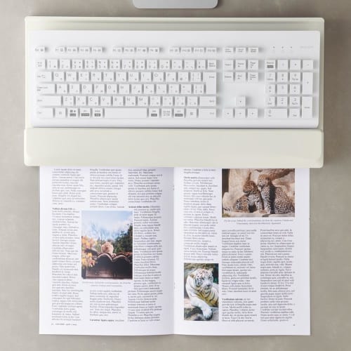 LIHIT LAB Keyboard Stand A-252 - Create a Workspace Under Your Keyboard! (A252-24 Black)