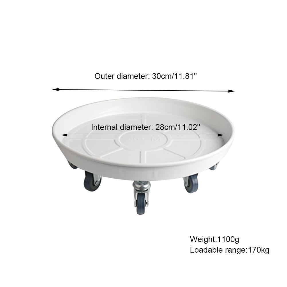 Поддон для цветочного горшка на колесиках Тяжелый передвижной горшок для цветов Тележка-подставка Держатель Металлический передвижной горшок для цветов Садовый инструмент