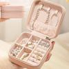 Leather Jewelry Box Portable Travel And Organizer For Rings Earrings And Necklaces Easy To Store With Strong Confidentiality