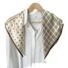 100% Pure Silk Square Scarf Women 65x65cm Printed Lightweight Elegant Fashion Accessory