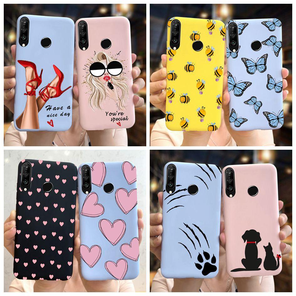For Huawei P30 Lite Pro Case Fashion Girls Butterfly Bees Soft Fundas For Huawei P30 Pro VOG-L29 ELE-L29 P 30 Lite P30lite Coque