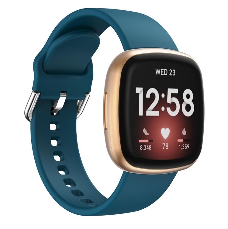 Силиконовый ремешок для Fitbit Versa 3(черный)