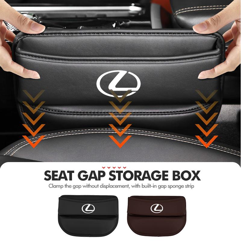 YOM1 NEW Car Seat Gap Storage Box Leather Storage Box Accessories For Lexus UX250h RX450h RX300 GX470 CT200h RX400h NX300h RX350