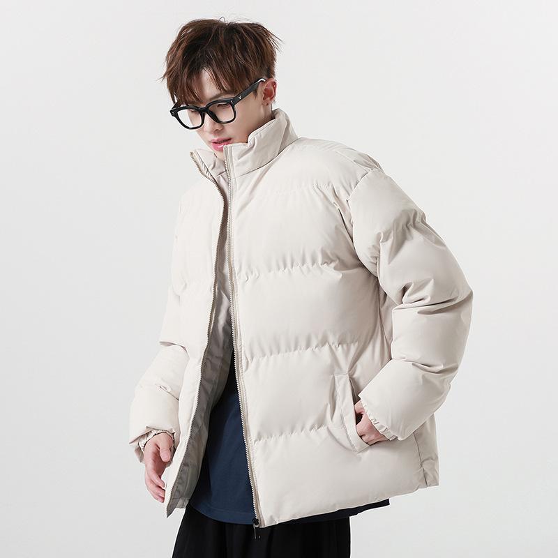 Autumn and Winter New Winter Cotton-padded Clothes for Men and Women with The Same Loose Stand-up Collar Trendy Brand Cotton-padded Jacket