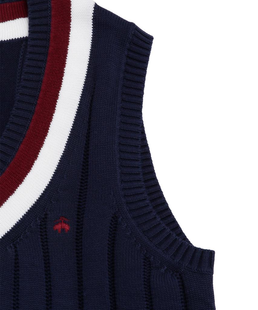 Жилет Brooks Brothers с V-образным вырезом для тенниса (военно-морской флот) (Bbwvmf8475Qes)