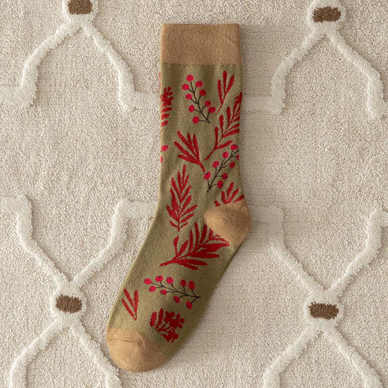 Retro Midcalf Womens Ruffle Japanese Socks Thick Warm Cotton For Autumn And Winter