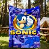 Фланелевое плед Sonic Adventure для улицы - Легкий, мягкий, теплый, всесезонный, с HD-печатью, для дивана, кровати, путешествий, кемпинга - Можно стирать в машине