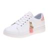 Fashion Women Sneakers White Casual Shoes Outdoor Low Top Running Shoes PU Leather Lightweight Tennis Flat Bottom Women Vulcanized Shoe