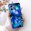 Чехол для Honor X8d 4G Милый Кот Роскошные Цветы Рисованный Чехол Мягкий Тонкий Чехол для Телефона Для Honor X8d X 8d HonorX8d 4G Задняя Крышка Coque