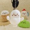 Grass Cartoon Seal Pendant Soft Cartoon Bag Charms Cute Plush Doll Key Chain  Student