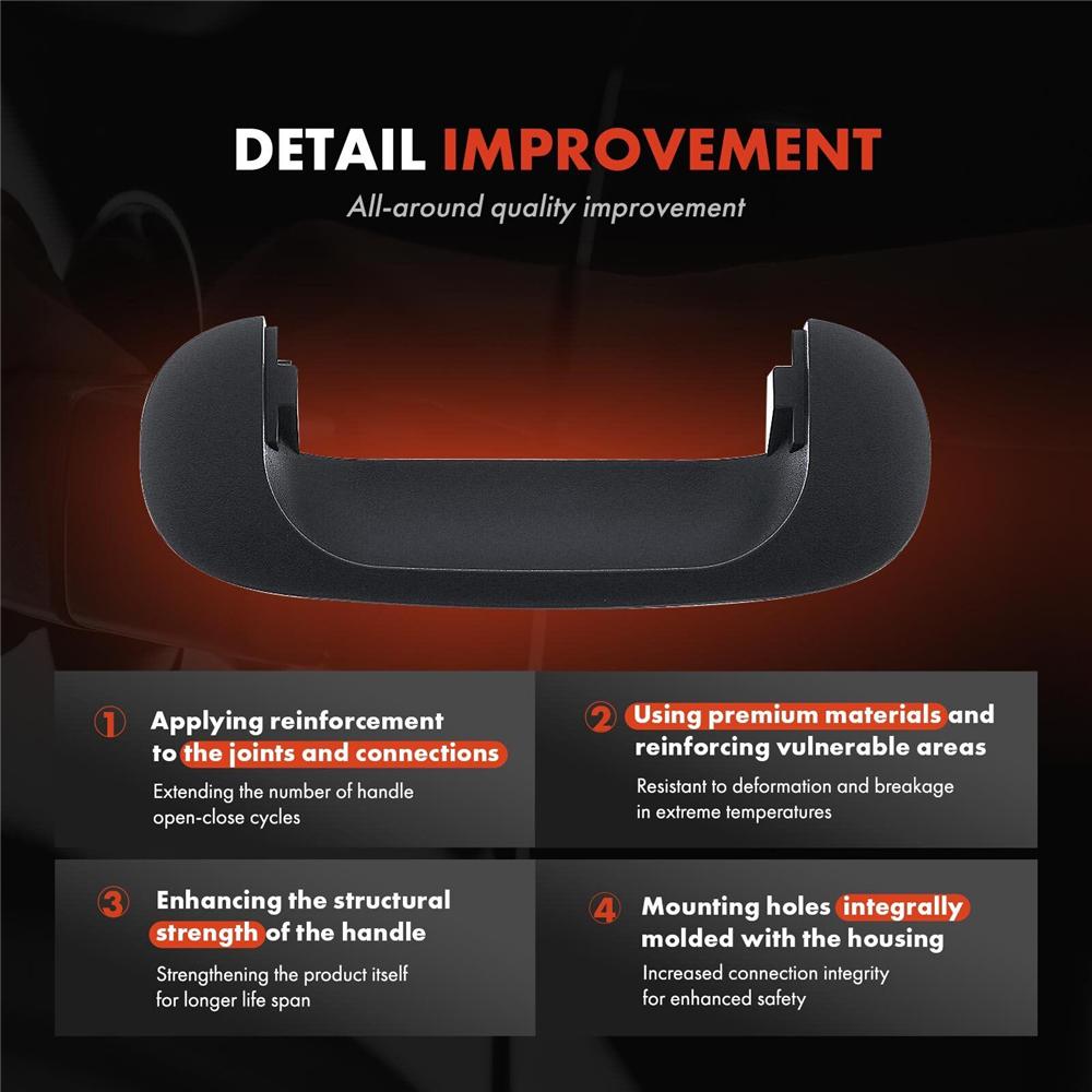 Tailgate Handle Bezel Trim For 1994-01 Dodge Ram 1500 1994-02 2500 3500 55074751