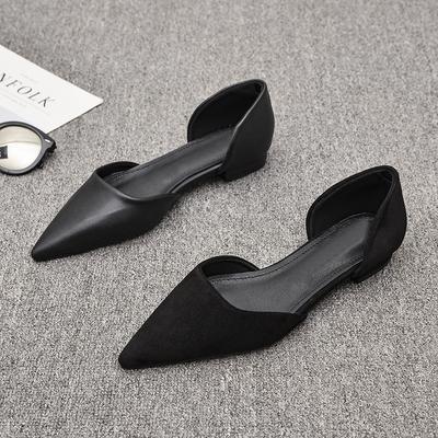 Модная женская обувь на плоской подошве 2025 Лето Новая Остроносая С неглубоким вырезом Одинарная обувь Низкие Пустые Сандалии Баотоу Женская обувь zapatillas mujer