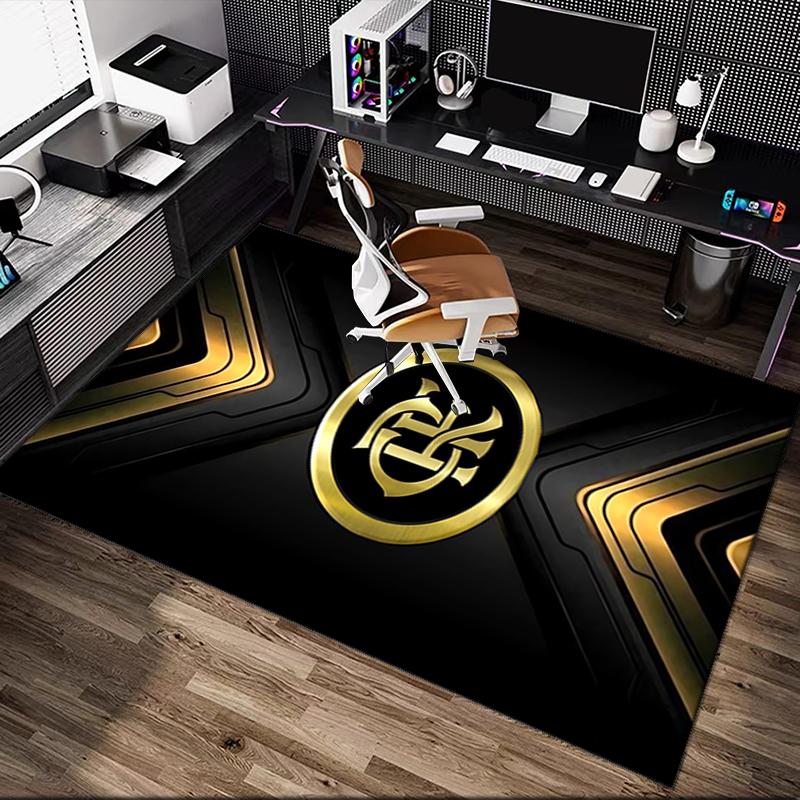 [Rangers FC Printed Carpet] Non-slip Office Rug, Cozy Area Carprt for Living Room Use, Soft Home Sofa Chair Mat