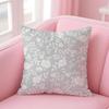 Fresh Small Floral Pillow Ins Style Decor Cushion Cover Pillowcase Short Plush Invisible zipper Room Sofa Cushion Cover