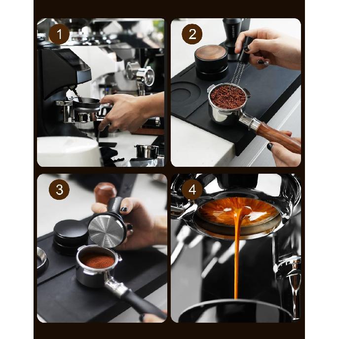 54-мм бездонный портафильтр, Бездонный голый портафильтр подходит для Breville Barista Express BES870/878/880 и эспрессо-машин Breville/Sage 54 мм, Пак