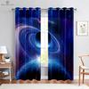 Шторы с принтом «Настоящее звездное небо», 3D, на заказ, для гостиной, кабинета, украшения дома, 2 шт.