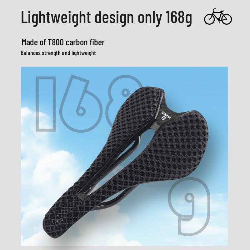 RIRO Carbon Fiber 3D Printed Breathable Road & Mountain Bike Saddle