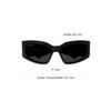 Balenciaga Logo Rectangle Sunglasses Unisex sunglasses Black BB0321S002