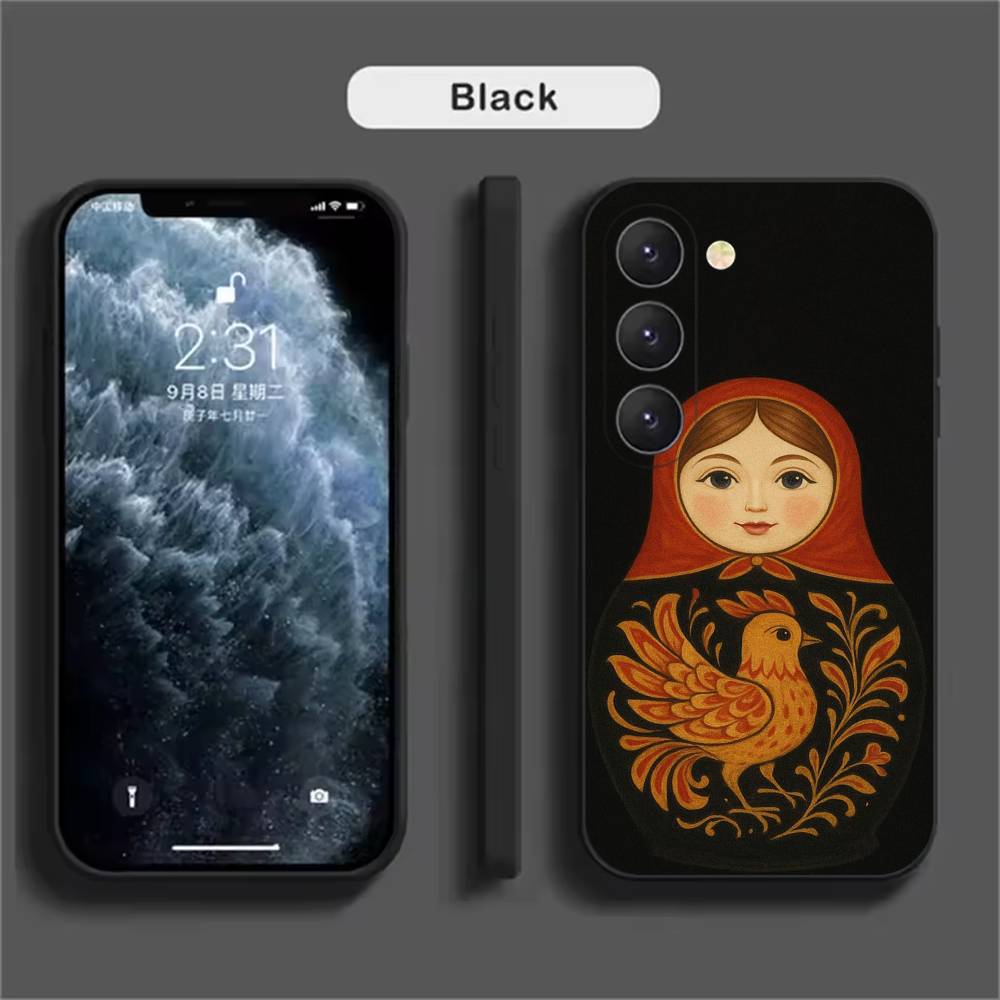 Матрешка Арт Русский Чехол для Телефона Для Samsung Galaxy A52 A42 A32 A22 A12 A02S A72 A73 A51 A41 A31 A21S A71 A40 A30S A20S