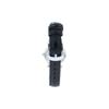 Longines Gala Series Quartz Movement Fashionable 30m Waterproof Watch 24mm Black Dial Stainless Steel Case Genuine Leather Strap L4.209.4.58.2