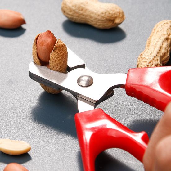 Ножницы-щипцы для взлома скорлупы орехов с эргономичной ручкой, многоразовый широко используемый инструмент «Щелкунчик» из нержавеющей стали