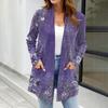 Женские легкие кардиганы с открытой передней частью, с длинными рукавами, повседневные, свободные, тонкие кардиганы с карманами