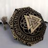 Viking Valknut Symbol Norse Runes Decorative Sticker DecalUmbrella, Portable 3-Fold Compact Umbrella,Christmas Gift ES452