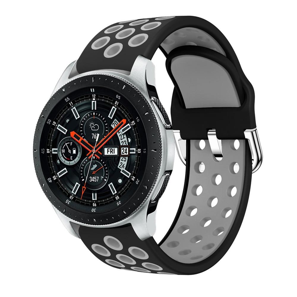 Силиконовые браслеты 22 мм для Samsung Galaxy Watch 46 мм Gear S3 Classic/Frontier Galaxy Watch 3 45 мм браслет для Huawei GT ремешок