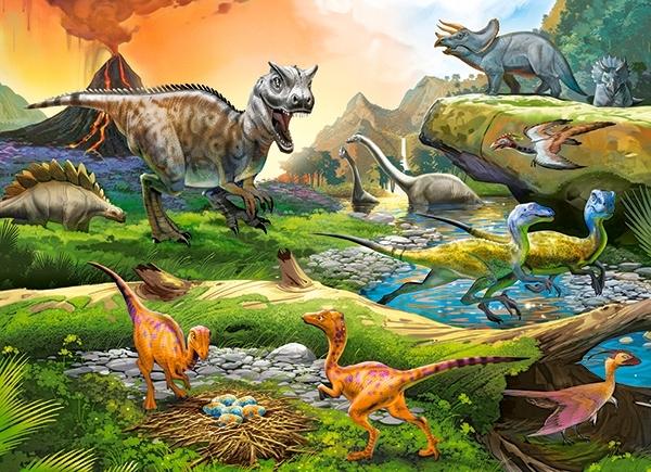 Puzzle 100 B-111084 World of Dinosaurs