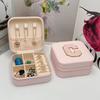 Mini Jewelry Storage Box Bridesmaid Gift Ideas Travel Jewelry Case Initial Letter with Name Birthday Party Box Mother's Day Gift