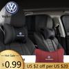 Для VOLKSWAGEN VW Автоаксессуары Подушка для подголовника сиденья Автомобильный логотип Подушка для шеи Для Volkswagen VW Polo Golf Tiguan Passat Touareg Magotan