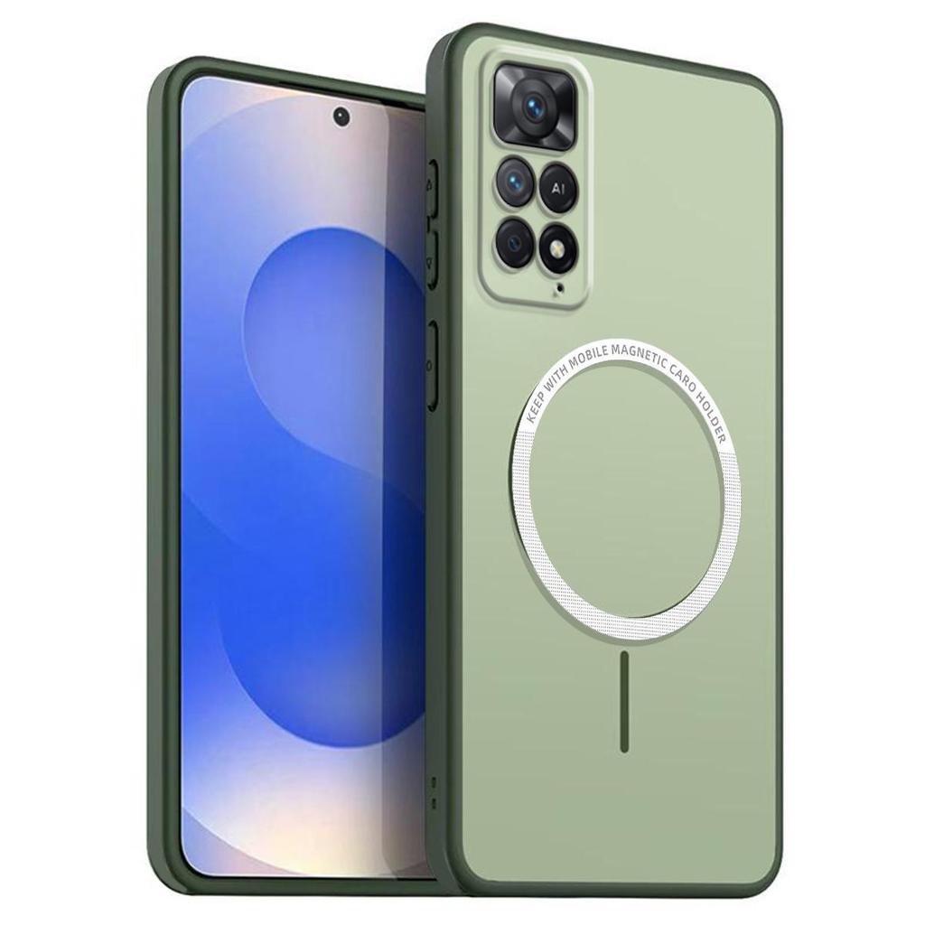 Матовый полупрозрачный магнитный чехол для телефона для Xiaomi Redmi Note 12 Pro 4G, 11S 4G, 11 Pro 5G 4G, 11 Мягкий чехол из ТПУ