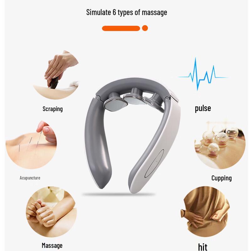 Умный массажер для шеи Elizabeth GH-1002, штекер CN (адаптер в комплекте)