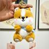 Lovely Corgi Dog Plush Toy Keychain Bag Bright Yellow Cartoon Doll Gift For All Ages