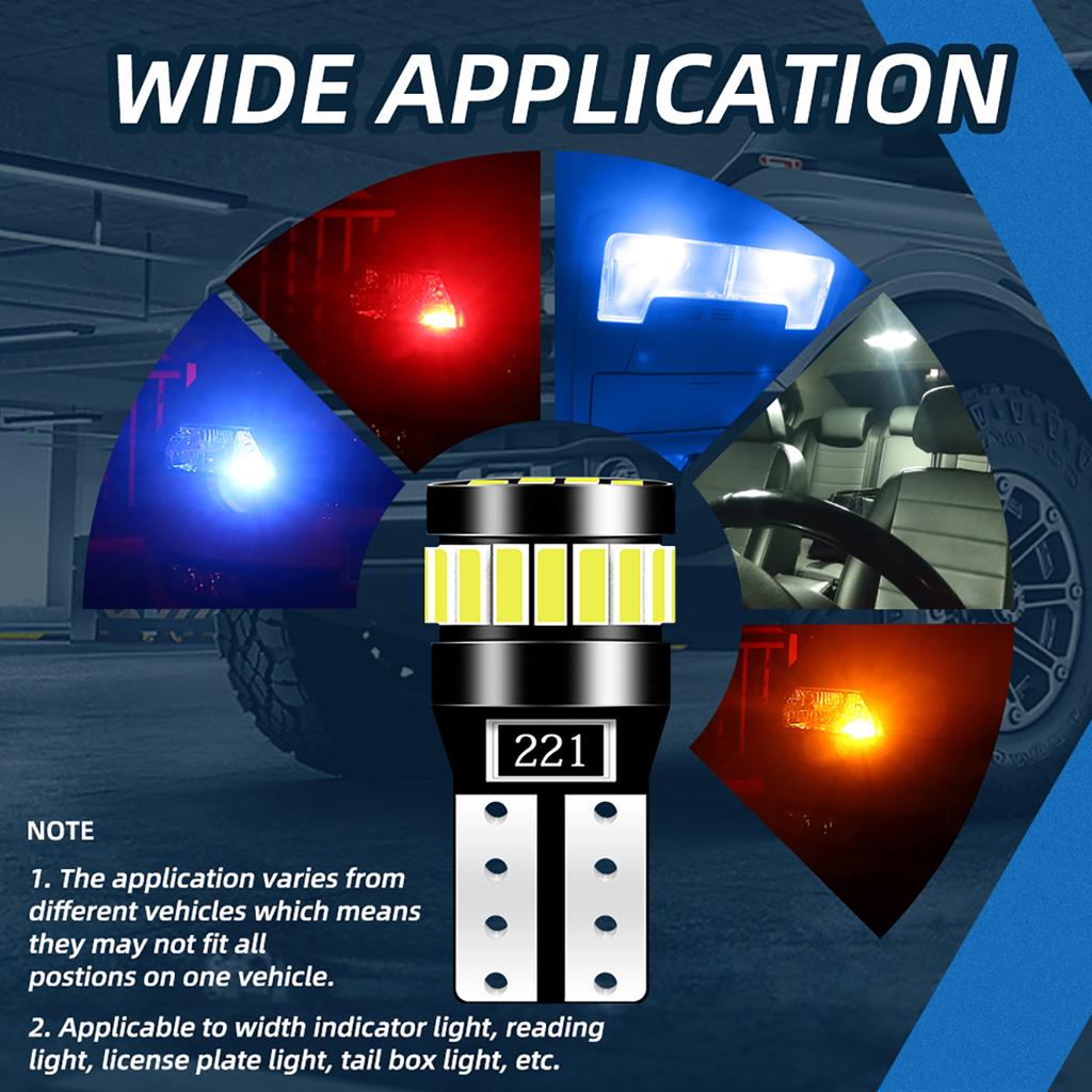 2x W5W T10 24SMD светодиодные лампы Canbus Лампочки для салона автомобиля Лампы парковочного положения Лампы для чтения Map Dome