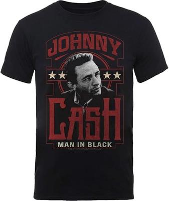 Официально лицензированная мужская черная футболка Джонни Кэш Man In Black Футболка Джонни Кэша