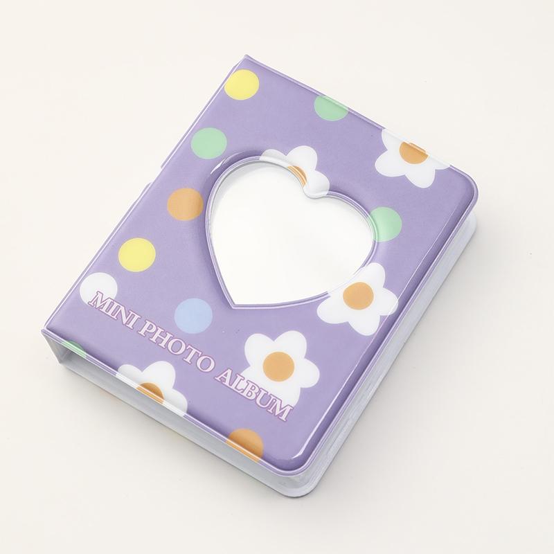Милый фотоальбом 3 дюйма Love Heart Hollow Picture Storage Case Kpop Card Binder Name Card Book Photocard Holder 36 карманов