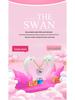 Charming Swan Couple Car Ornaments - Elegant Perfume Decor for Center Console