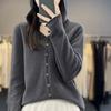 Cardigan Sweater Women Hooded Long Sleeve Top Korean Style New Knitted Jackets Mujer Knitwear Loose Autumn Winter Clothing